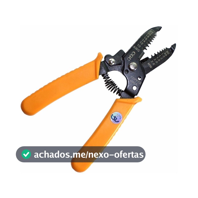Alicate Cortador E Decapador De Fios Profissional