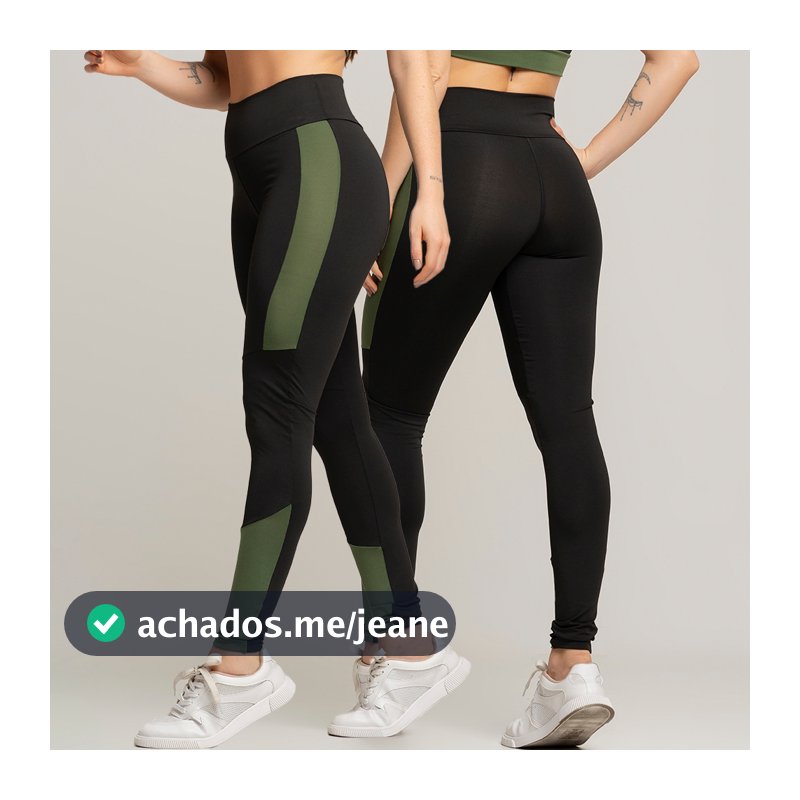 Calça Legging Fitness Faixa Lateral em Cores Tendência