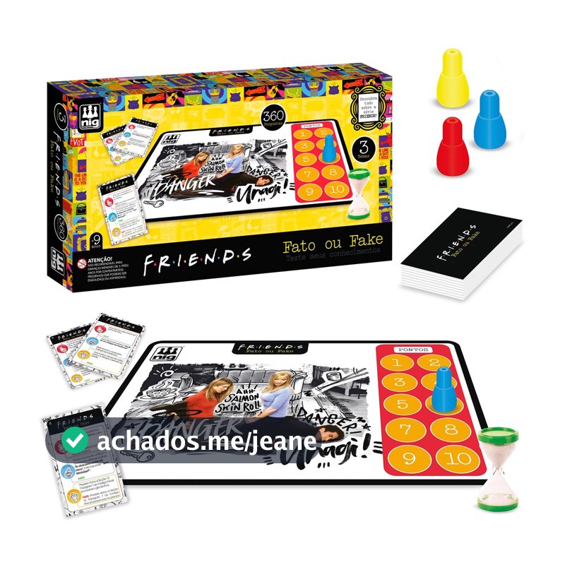 Brinquedo Educativo Nig Brinquedos Fato Ou Fake Friends Com 360 Perguntas Para Reunir Amigos