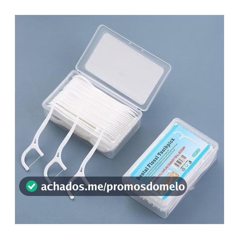 KIT 50/100/200/300 Fio Dental Infantil em Formato de Arco Ultra Fino para uma Limpeza Eficaz