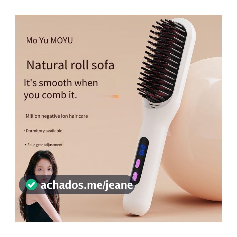 High-End íon negativo alisamento de cabelo pente ferramenta útil casa pessoas preguiçosas não machucam o cabelo ondulaçã