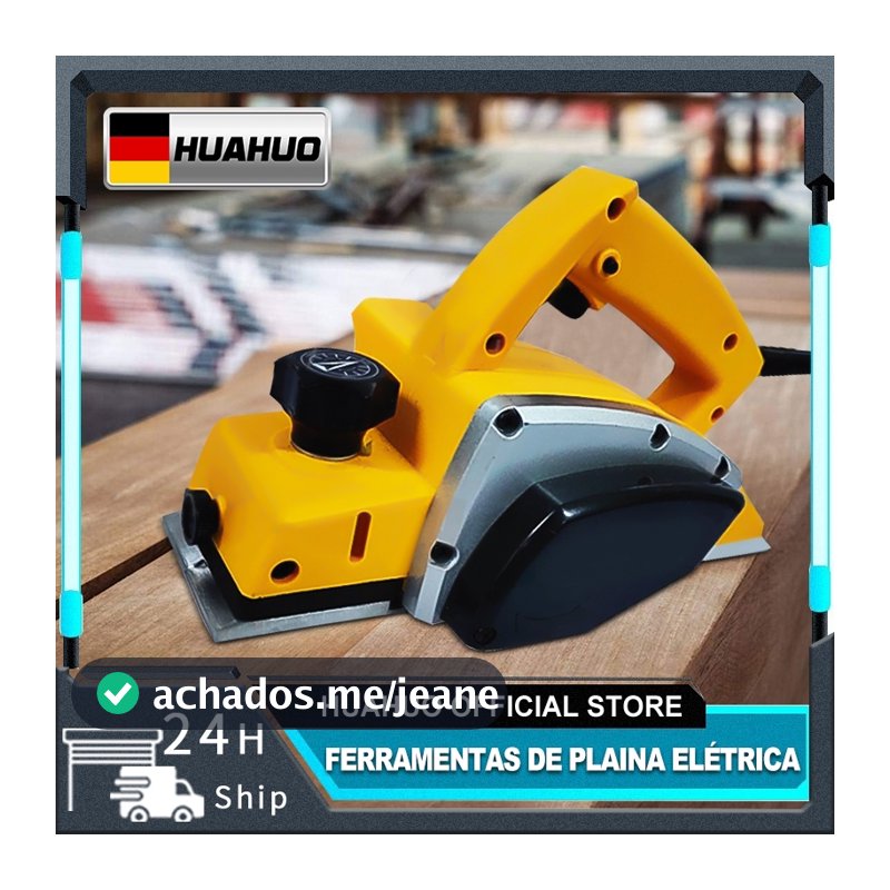 【 110V/220V】Plaina Elétrica Industrial 1380W Profissional Para Madeira.