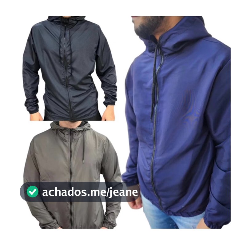 Corta vento masculino