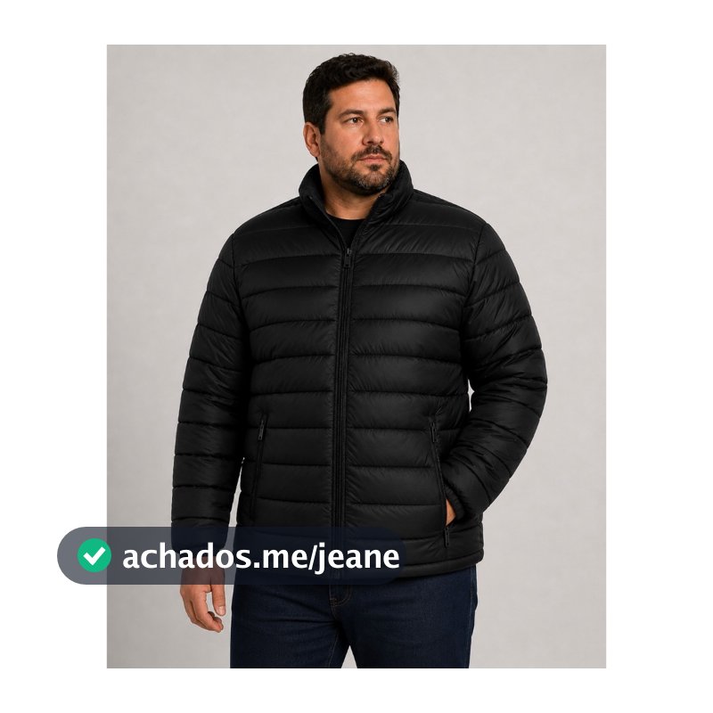 JAQUETA MASCULINA PLUS SIZE BOBOJACO PUFFER INVERNO FRIO IMPERMEAVEL