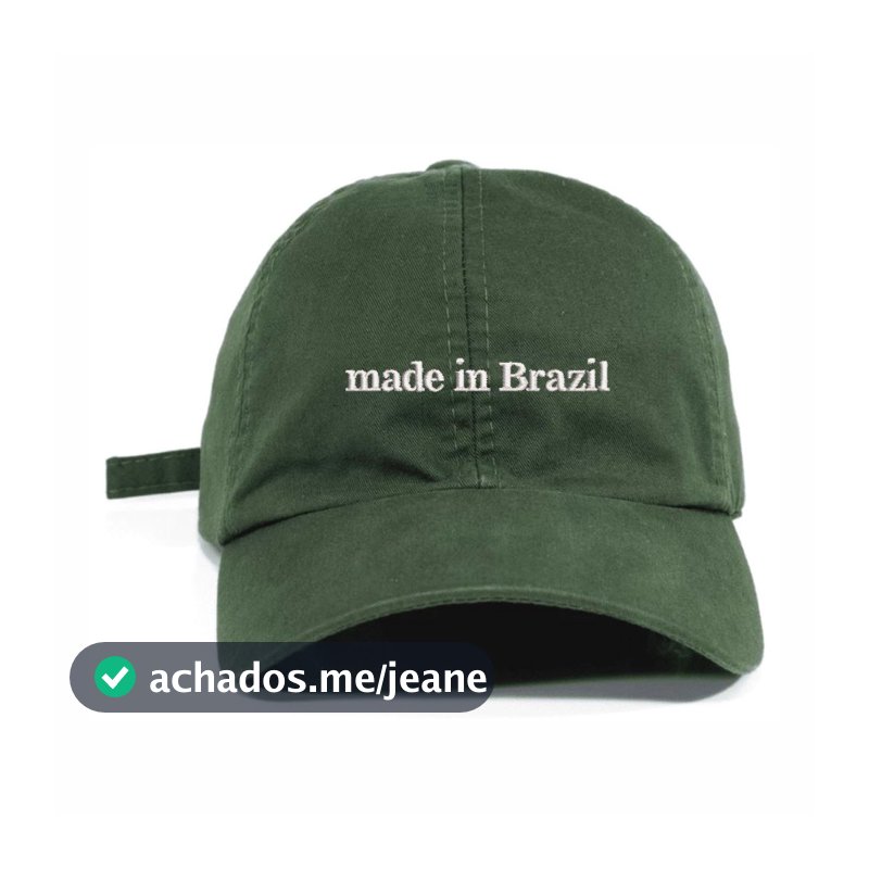 Boné Dad Hat Unissex em Sarja 100% Algodão Aba Curva Personalizado Made in Brazil