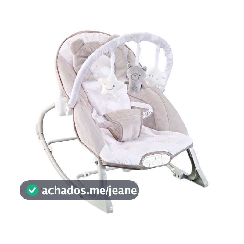 Cadeira de Descanso Bebê Musical ( Polar Bege) -  Maxi Baby( NÃO BALANÇA SOZINHA)