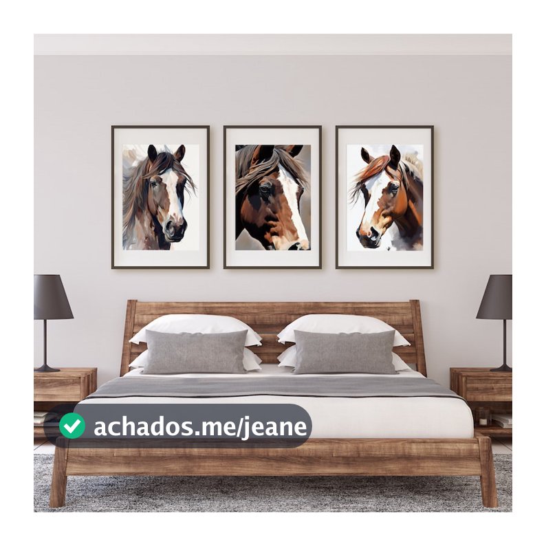 Quadro Decorativo cavalo Amimais  , decoração casa Quadro Decorativo Cavalo tamanho grande Decoração para sala casa