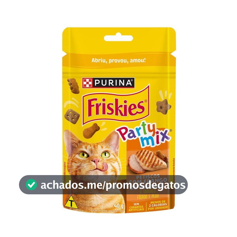 Purina Party Mix Petiscos Para Gatos Frango 40G Friskies