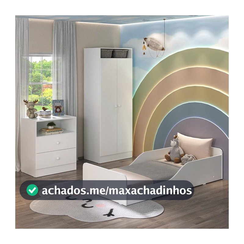 Quarto Infantil Completo Liz Multimóveis Branco