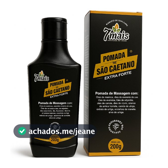 Pomada de São Caetano Extra Forte 200g Massagem Corporal