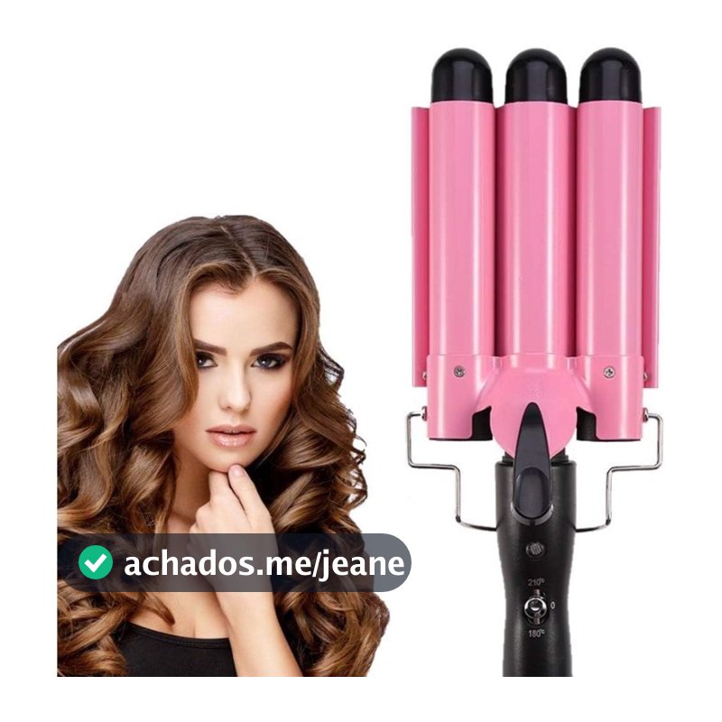 Modelador de cachos tri ondas Tri-ondas modelador 22cm de diâmetro