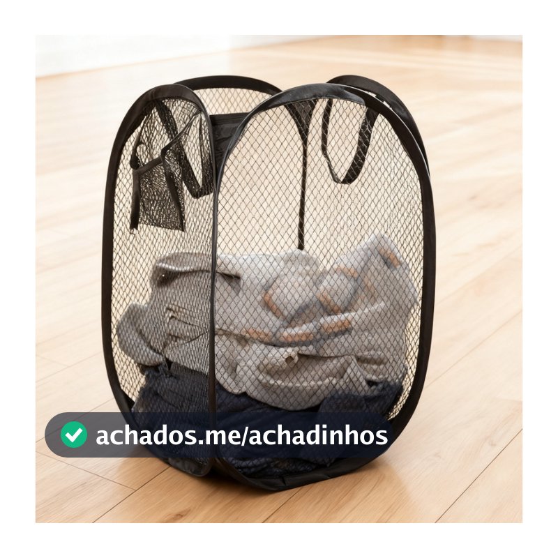Cesto Dobrável Para Roupas E Brinquedos Cores Diversas