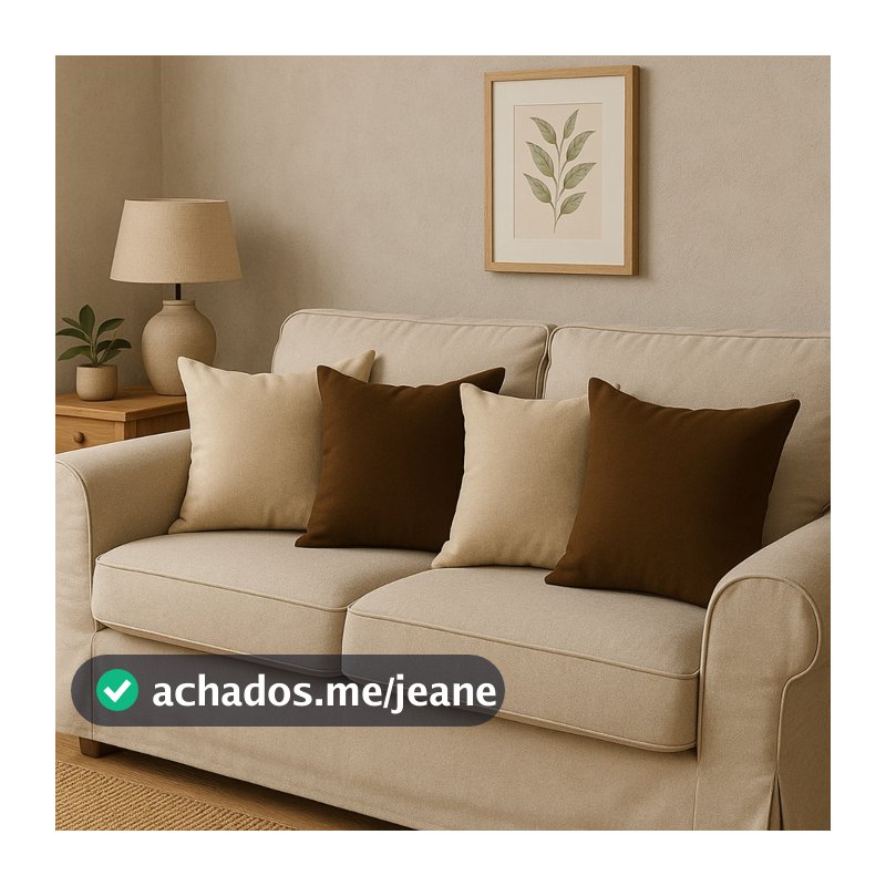 Kit Decorativo 04 Capas para Almofada 45x45cm  Diversas Cores Envio Rápido