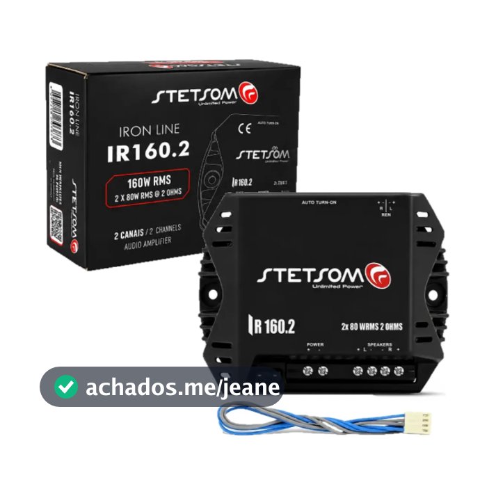 Módulo Stetsom 160w 160.2 Digital Som Automotivo 2 Canais