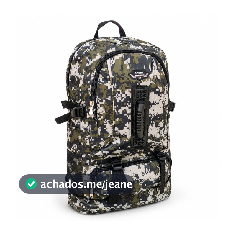 Mochila 50L Tática Impermeável Grande Militar Reforçada Camping Trilha Masculina Bolsa Mochilão