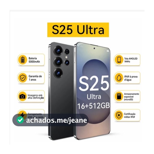 Celular Smartphone S25 ultra s5G 16GB+512GB Tela Grande De 6.78 Polegadas 5000mAh Celular para jogos.