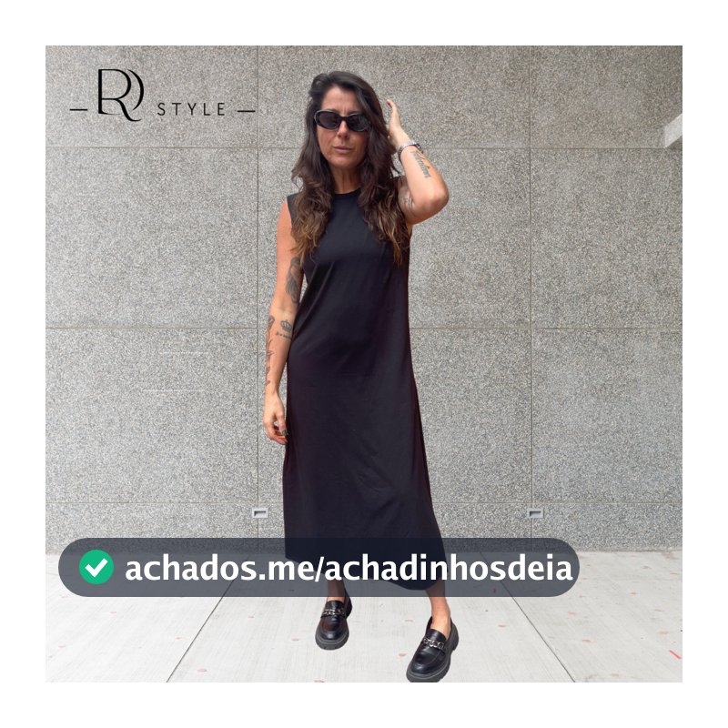 Vestido Midi Feminino Algodão Estilo Casual Fashion Fenda Lateral Moda Conforto Estilo Despojado