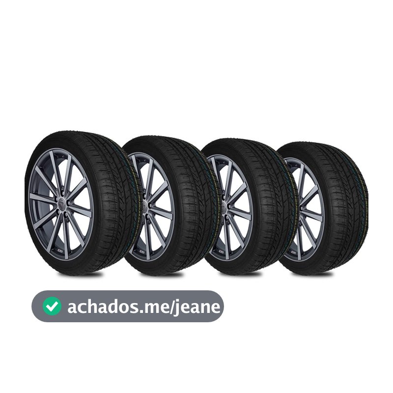 Jogo 4 Pneu 225/45R17 Remold Pneu Aro 17 Linha Premium com Garantia e selo do INMETRO