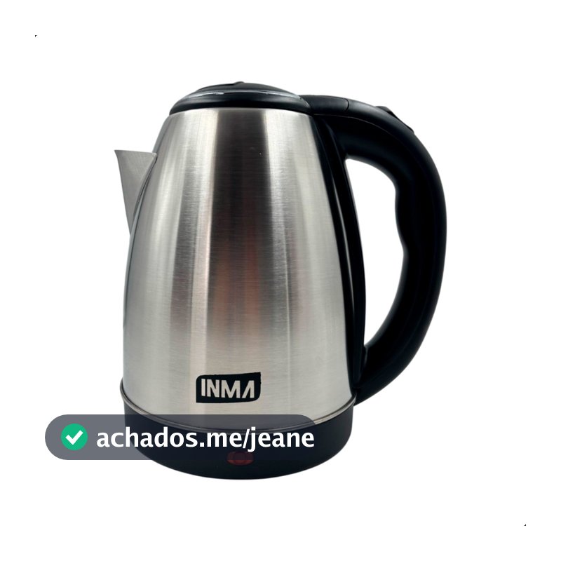 Chaleira Elétrica Inox Portátil 1,8l Jarra Térmica Esquenta Chá Ferve Água Rápido Inma 110v ou 220v