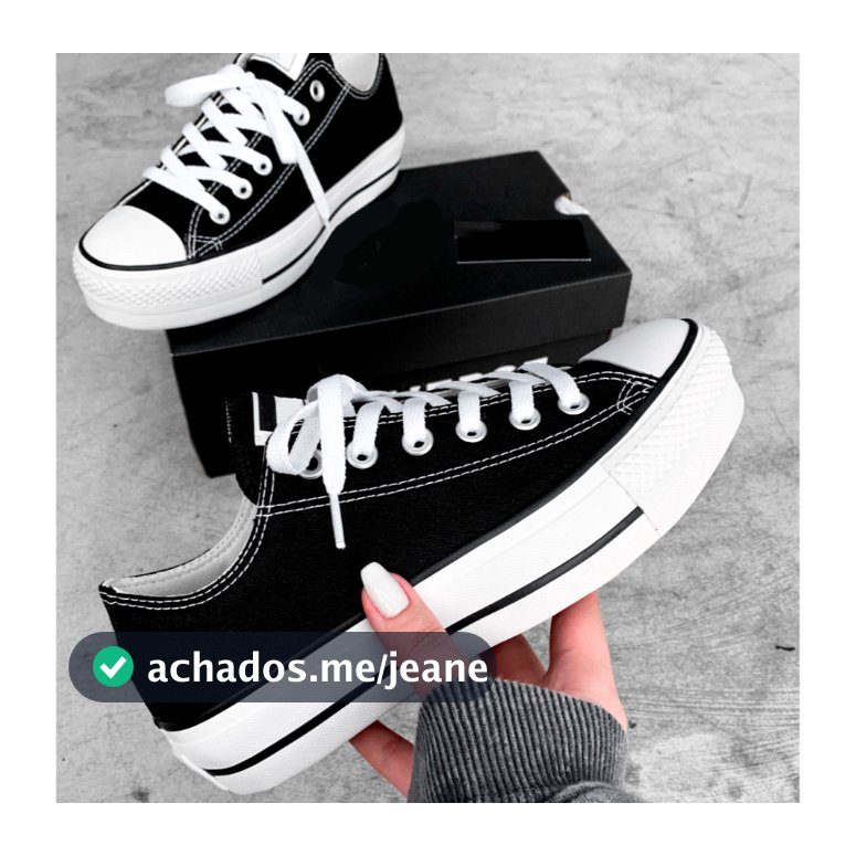 Tênis Plataforma Casual Trabalho Feminino Moda Retro Lançamento Dia a Dia