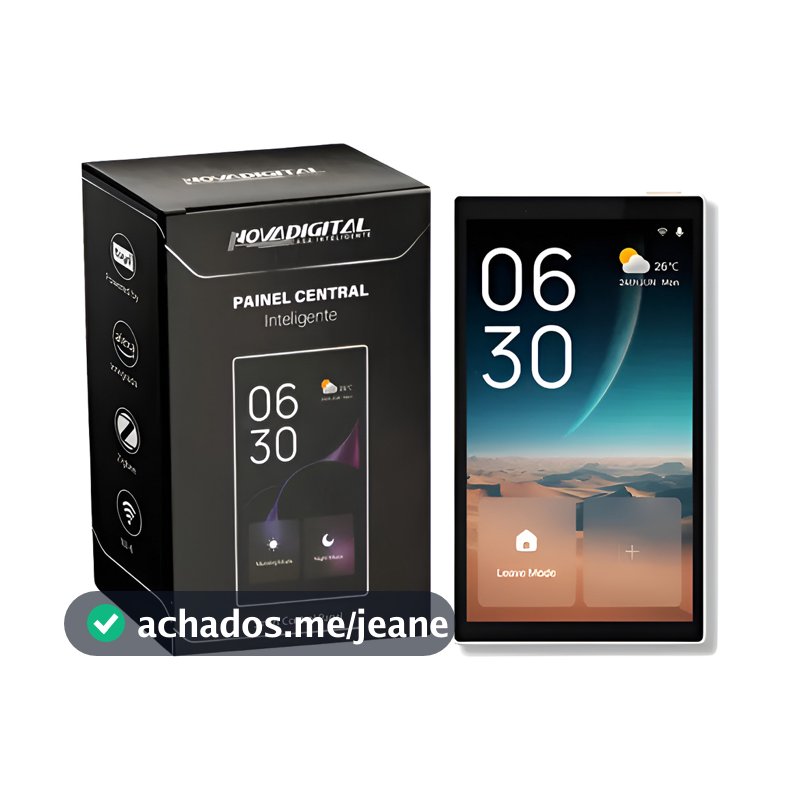 Painel Central Inteligente Tela 5 Touch Alexa Embutida novo