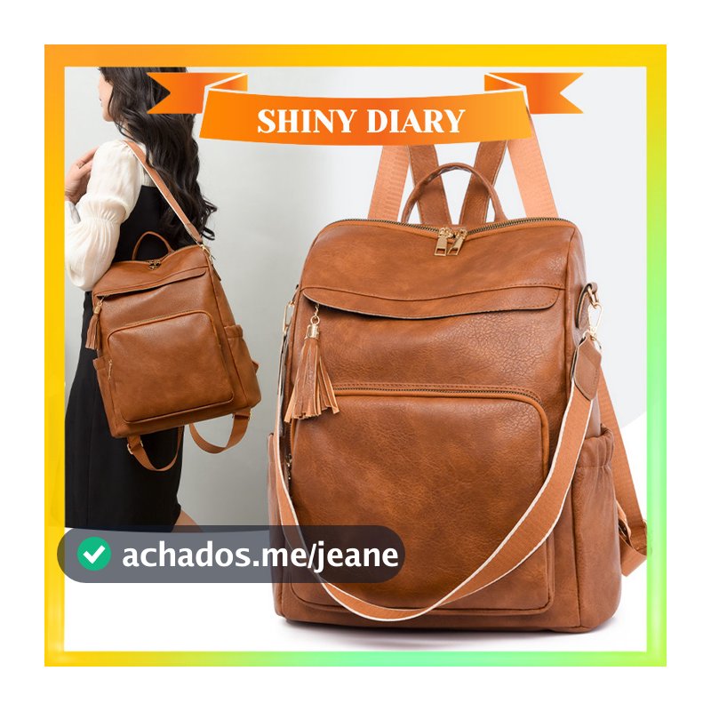 Mochilas Femininas Escolar Bolsa De Viagem Faculdade Trabalho Casual Bolsa Elegante Antifurto