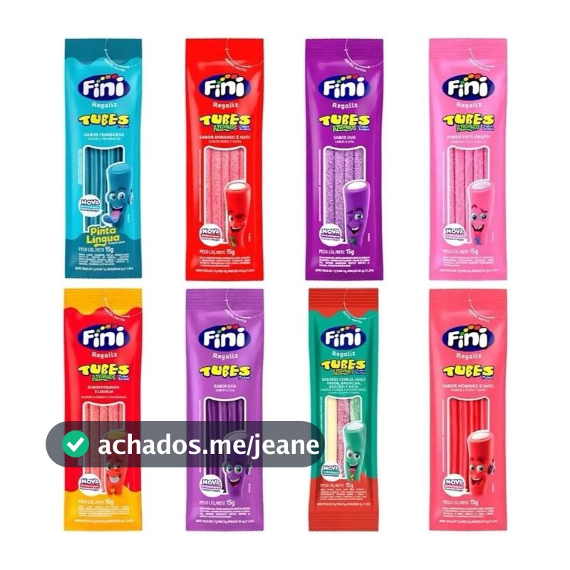 Kit 12 a 60 Pacotes Bala Fini Sabores Variados
