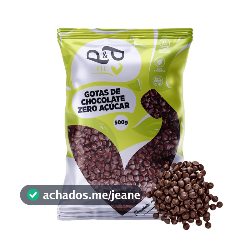 Gotas de Chocolate 70% Zero Açúcar - 500g - P&P