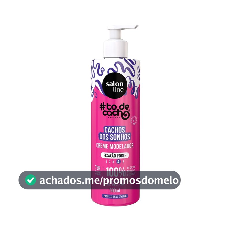Creme Modelador Forte #todecacho Cachos dos Sonhos 500ml