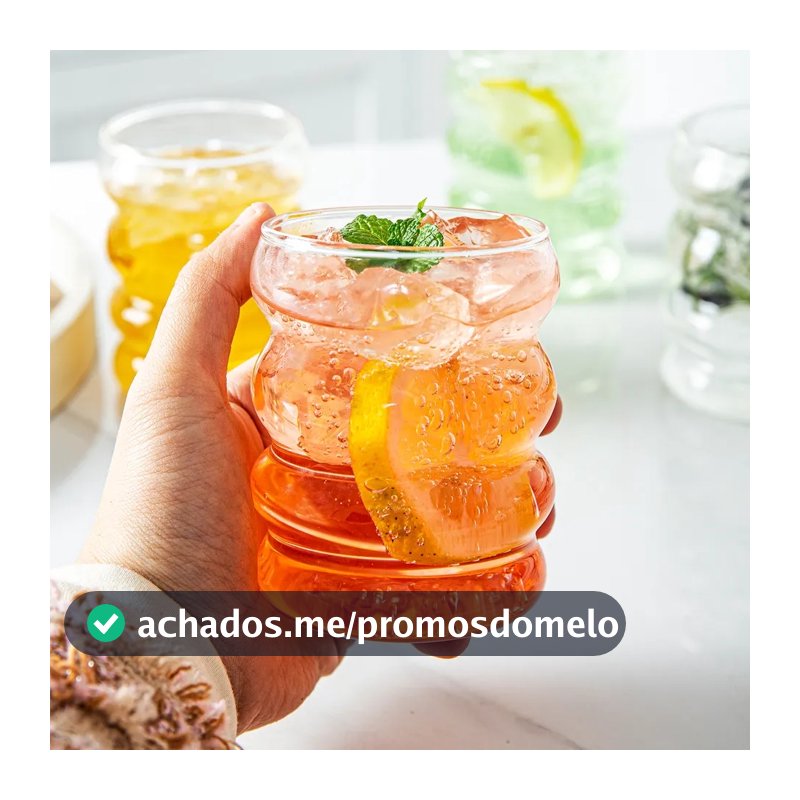 Canudo ou Copo para Drink, Água, Suco  em vidro borossilicato - Venda Unitária