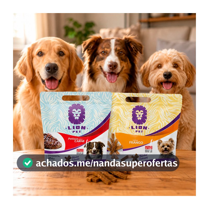 Bifinho Para Cães Petisco Lion Pet Sabores 1kg