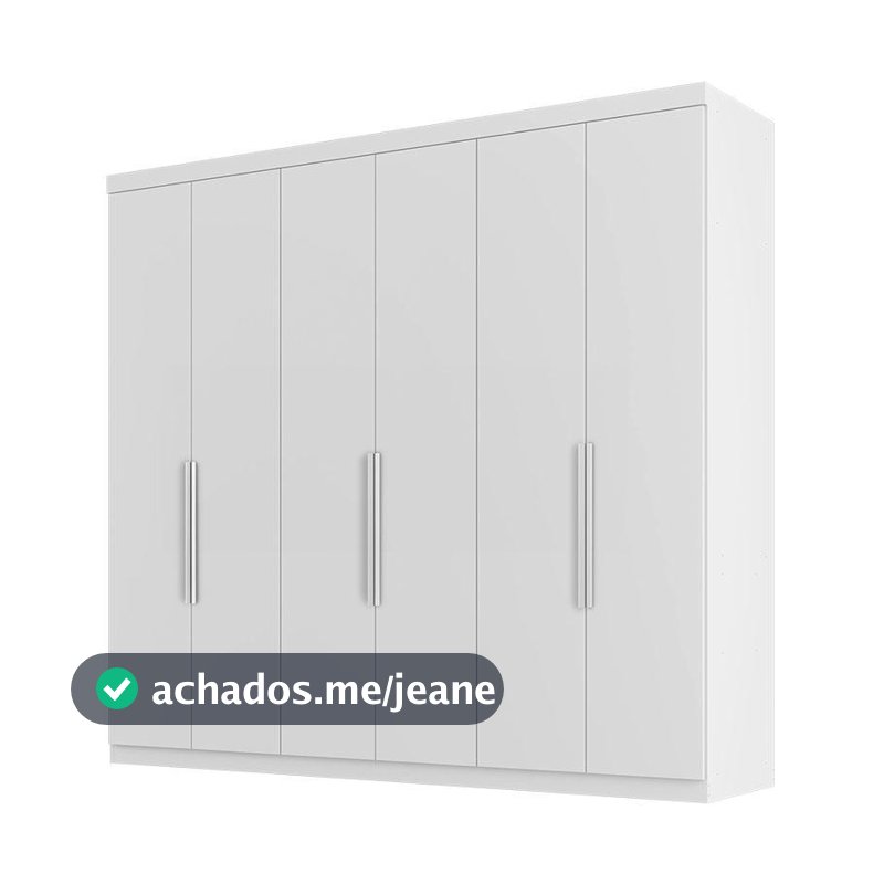 Guarda Roupa Casal Evidence Plus Branco – Zanzini