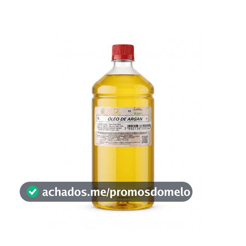 Óleo De Argan 100% Puro Tratamento E Reparação Capilar 1 L