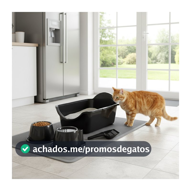 Kit Caixa Areia Gatos Pet Grandes Banheiro Sanitario Bandeja Furba Durapets Toalete
