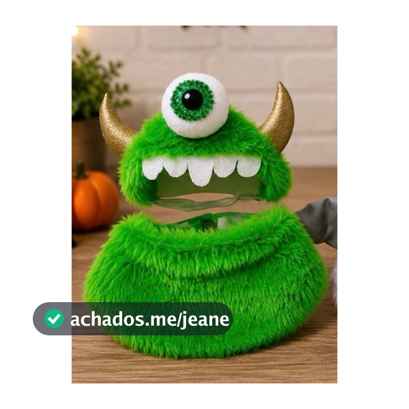 Conjunto bandanas + acessório para cabeça. monstros sa Mike Wazowski  fantasia cachorro e gato Halloween