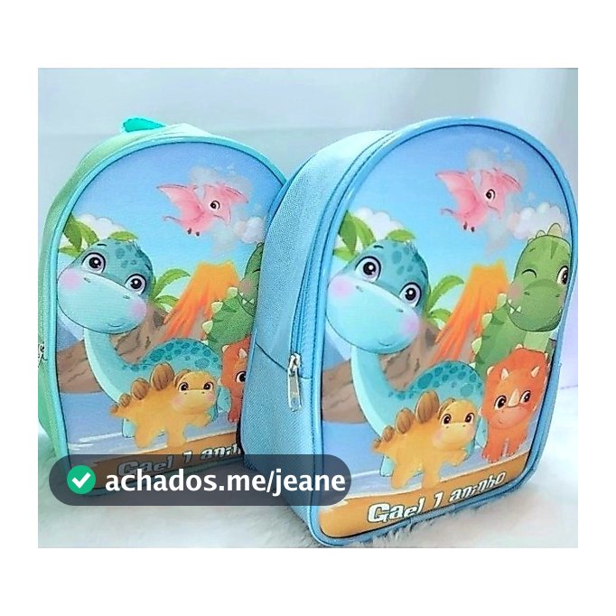 Promoção! 10 Mochilas Lembrancinhas, tema Dino Baby, dinossauros Baby, festa de Aniversário.