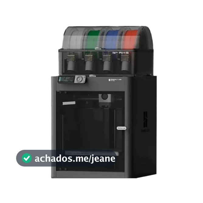 Impressora 3D P1S Combo AMS Bambu Lab com nota fiscal e garantia.