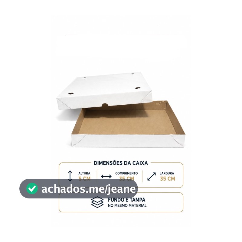 Caixa Transporte 100 Doces ou Salgados 35x35x5 Cm (10 Unidades)