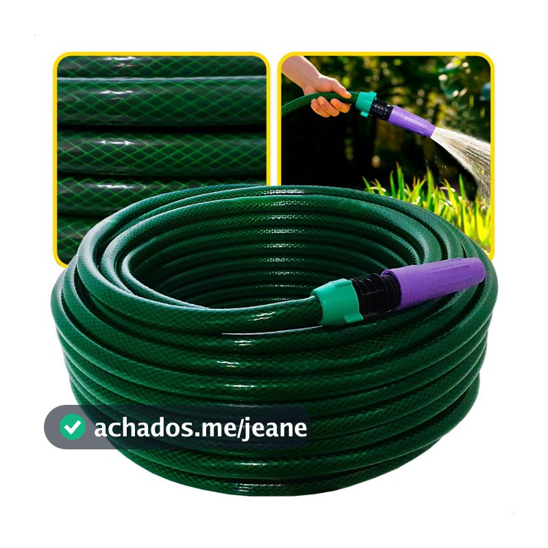 Mangueira de Jardim Trançada Poliflex Resistente e Flexível