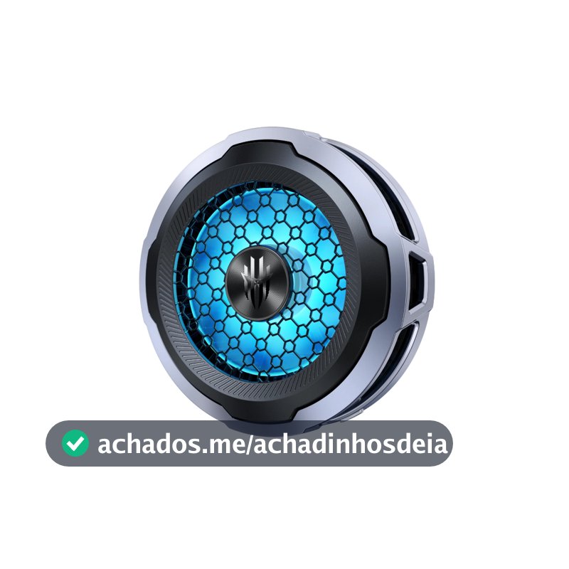 Redmagic Cooler 8 Air Resfriamento -20℃, 65g Ultraleve, 30dB Silencioso, 18W Alta Potência, Cor Prateado