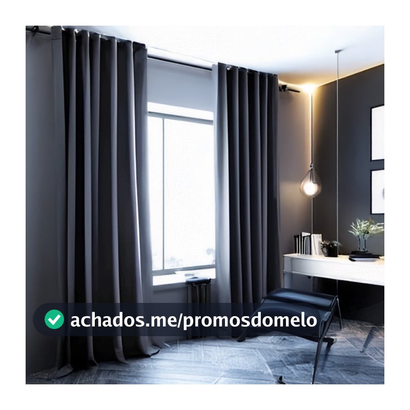 Cortina Blackout Para Quarto Sala Cozinha PVC Corta 100% Luz 2,80 Largura X 2,30 Altura Grande