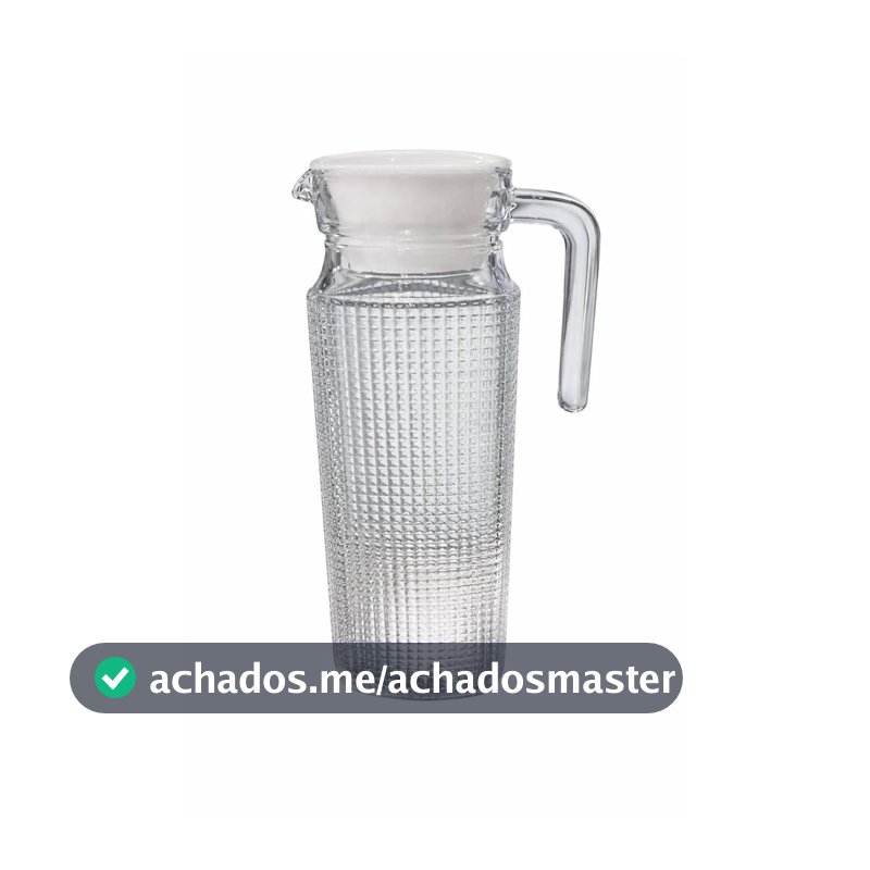 JARRA DE VIDRO COM TAMPA 1L