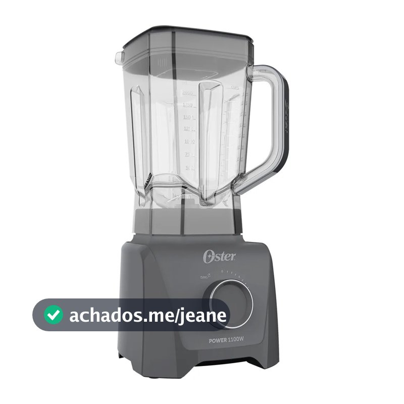 Liquidificador Oster 3,2L OLIQ606 12 velocidades 1100W Cor Cinza- 127V