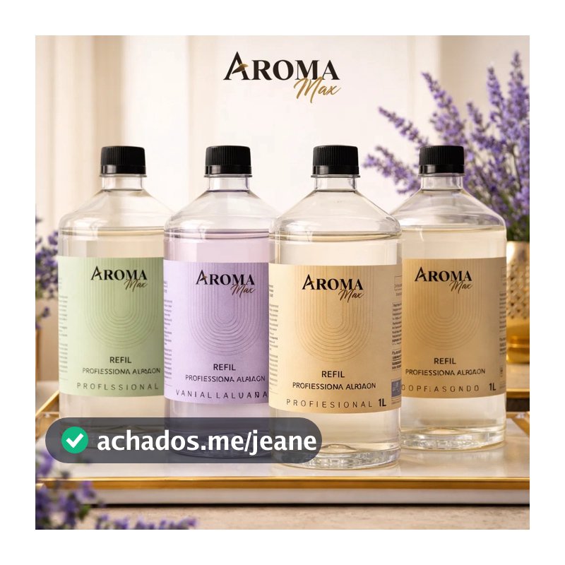 Refil Premium 1L Para Varetas E Difusor Elétrico Umidificador Aroma Max Econômico Alta Fixação