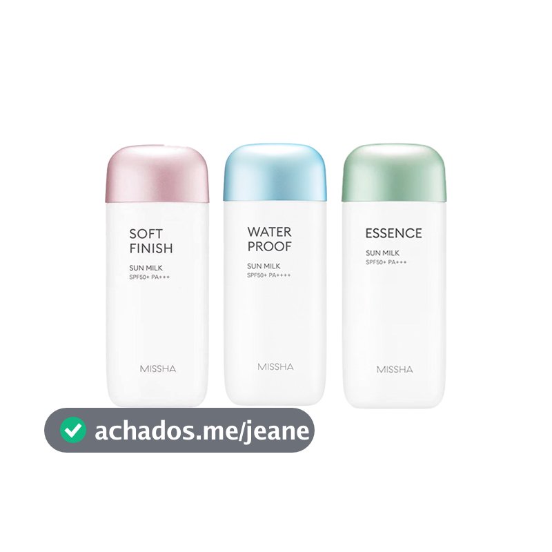 missha protetor solar Totalmente Seguro 70ml 3 Tipos
