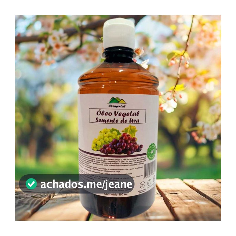 Óleo de Semente de Uva 500ml prensado a frio