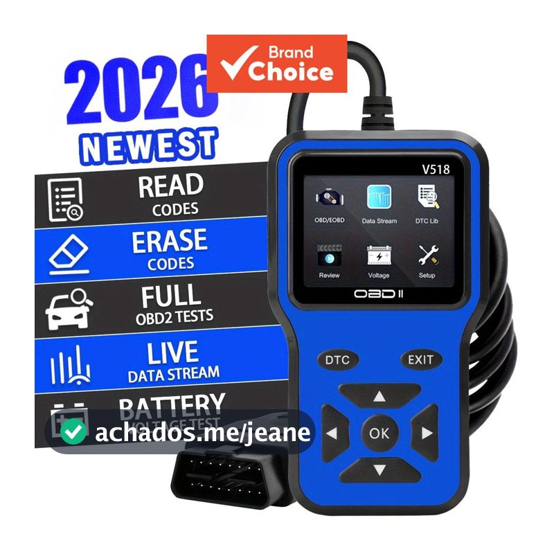 Ferramenta De Diagnóstico Do Scanner V518 Obd2 , Leitor De Código De Falha Motor , Redefinição Da Luz Para Carros , Suvs