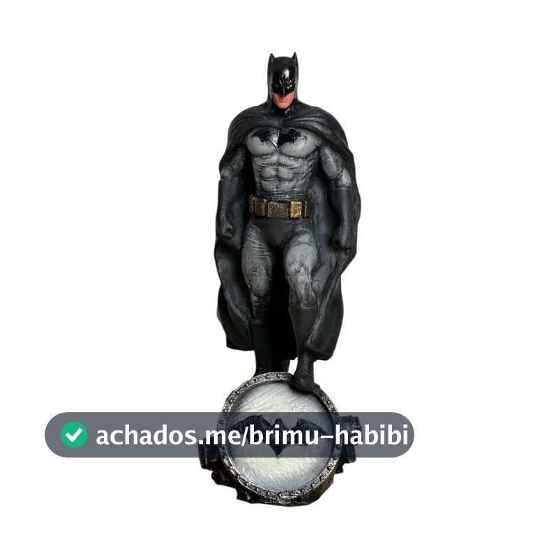 Boneco Batman Cenário Resina Grande Premium Action Figure Estátua Colecionável 24cm