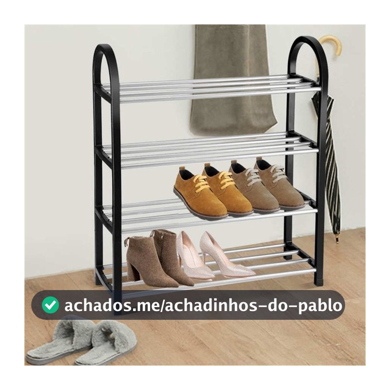 Sapateira 4  Andares Desmontável Organizador de Tênis P/ 8 Pares