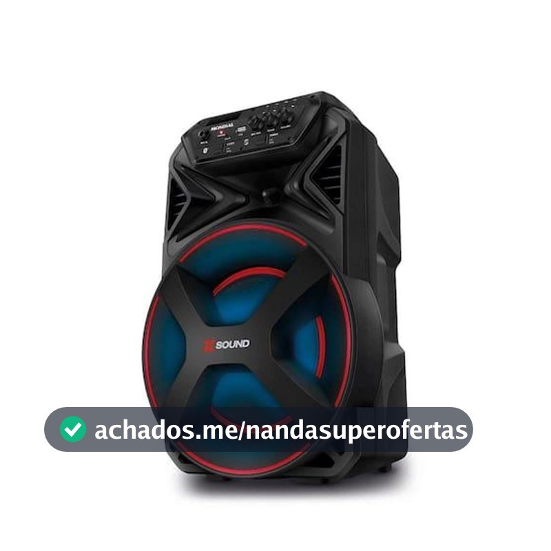 Caixa de Som Mondial XSound CM-300-N 300W RMS Bluetooth